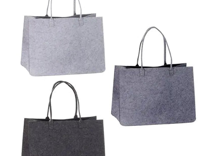 Große Filztasche mit Henkel, ca. 50cm x 35cm, 3er Set, Vielseitig & Langlebig TK Gruppe® Grosshandel 