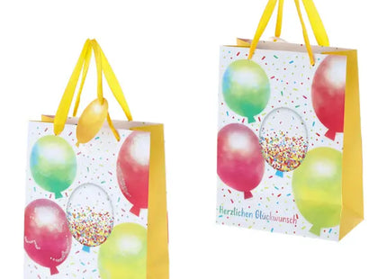 Große Geschenktüte 'Herzlichen Glückwunsch', 32cm - Perfekt für Feiern TK Gruppe® Grosshandel 