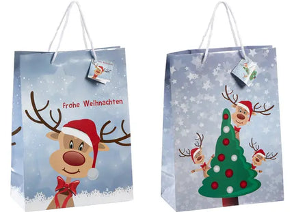 Große Geschenktüten Rentier Ole, 2er-Set, Ca. 33cm Hoch TK Gruppe® Grosshandel 