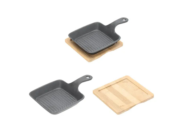 Große Gusseisenpfanne mit einem Griff, 15 cm Tiefe TK Gruppe® Grosshandel 