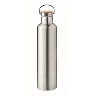 Große HELSINKI Isolierflasche 1,5L, Mattsilber, Langlebig & Effizient TK Gruppe® Grosshandel 