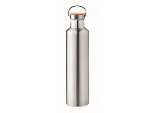 Große HELSINKI Isolierflasche 1,5L, Mattsilber, Langlebig & Effizient TK Gruppe® Grosshandel 
