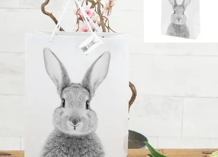Große Hase Geschenktasche, Zauberhaftes Design, Ca. 33cm Hoch - Ideal für Präsente! TK Gruppe® Grosshandel 