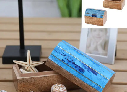 Große Maritime Schatzkiste, Nautisches Design, ca. 13cm Breit TK Gruppe® Grosshandel 