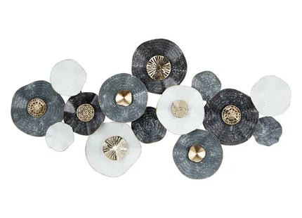 Große Metall-Wanddekoration, Design 1, Ca. 135 cm Hoch - Modernes Kunstwerk TK Gruppe® Grosshandel 