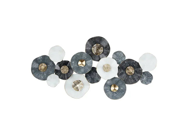 Große Metall-Wanddekoration, Design 1, Ca. 135 cm Hoch - Modernes Kunstwerk TK Gruppe® Grosshandel 