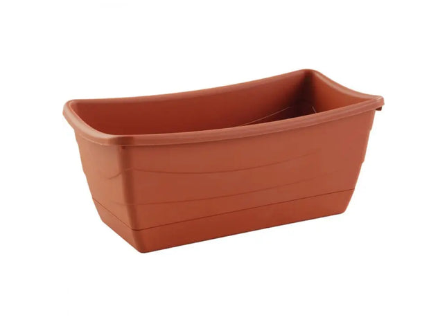 Große Pflanzschale 26cm, quadratisch in Terrakotta-Farbe - Geräumig & Dekorativ TK Gruppe® Grosshandel 