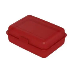 Große School-Box Vorratsbehälter - Trendiges Rot, Praktisch & Stilvoll TK Gruppe® Grosshandel 