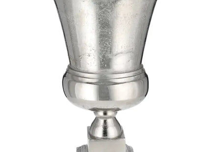 Große Silberne Amphore - Elegante Dekorvase, Höhe ca. 43cm TK Gruppe® Grosshandel 