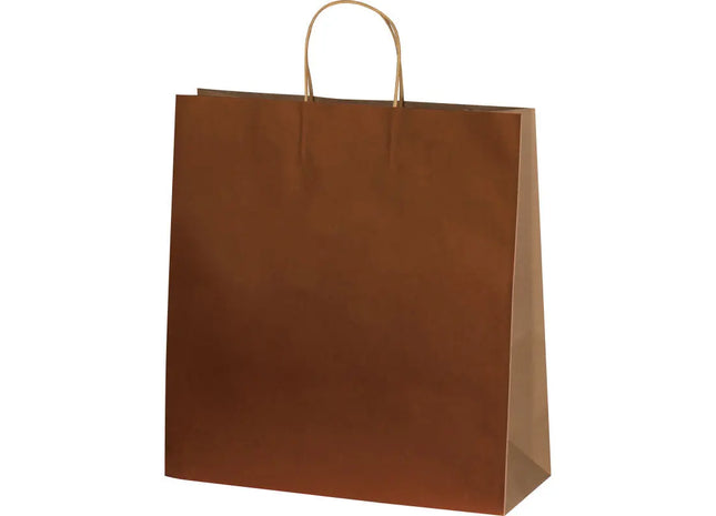 Große Umweltfreundliche Papiertasche aus Recyceltem Material - Braun TK Gruppe® Grosshandel 
