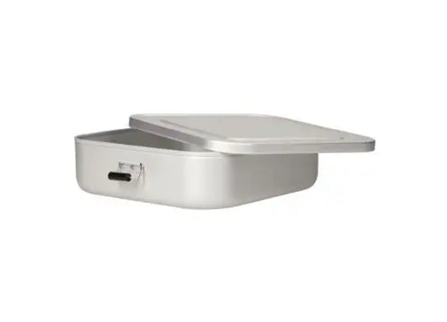Große Vorratsdose Quadrado in Silber – Elegant & Praktisch TK Gruppe® Grosshandel 
