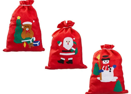 Große Weihnachtsgeschenksäcke, 3er-Set, Festliche Motive, ca. 30x40 cm TK Gruppe® Grosshandel 