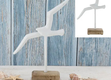 Große Weiße Aluminium-Möwe, Mango-Design, Höhe ca. 36 cm – Stilvolle Küstendeko TK Gruppe® Grosshandel 