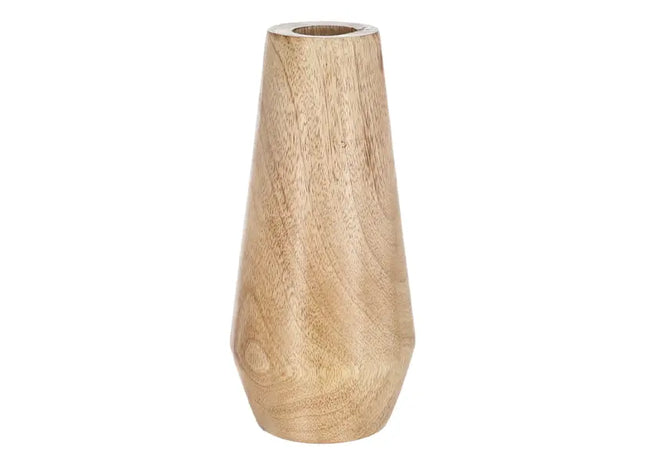 Große konische Mangoholz-Vase, ca. 22cm - Elegantes Dekorationsobjekt TK Gruppe® Grosshandel 