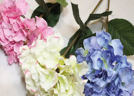 Große künstliche Hortensienblüte, 68x17cm, Pink, Dekorativ TK Gruppe® Grosshandel 