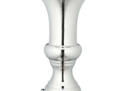 Große silberne Bodenvase, ca. 30cm Höhe | Dekovase für stilvolles Ambiente | Silberfarbene Boden-Dekoration TK Gruppe® Grosshandel 