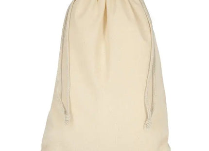 Großer Baumwoll-Zuziehbeutel, Natur, 30x45 cm, Vielseitig & Umweltbewusst TK Gruppe® Grosshandel 