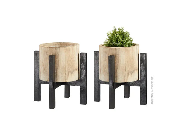 Großer Blumentopf mit Ständer - 39cm Hoher Dekorativer Pflanztopf für Innen und Außen TK Gruppe® Grosshandel 