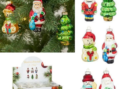 Großer Christbaumschmuck Xmas, 6er-Set, ca. 8,5 cm TK Gruppe® Grosshandel 