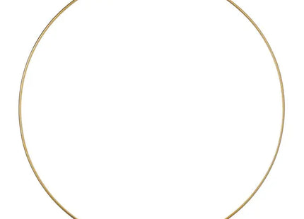 Großer DIY Deko-Ring zum Hängen, Gold, Bastelring, ca. 50cm Durchmesser, Kreativer Schmuckring TK Gruppe® Grosshandel 