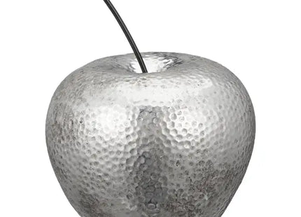 Großer Deko Apfel, silber, ca. 16cm – Elegante Wohnaccessoires | Moderner Silberner Apfel TK Gruppe® Grosshandel 