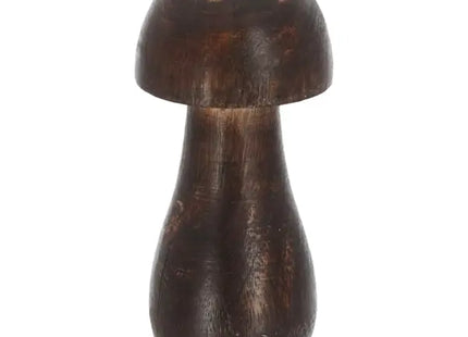 Großer Deko-Pilz aus Mangoholz, 10cm hoch - Naturinspirierte Raumdekoration TK Gruppe® Grosshandel 