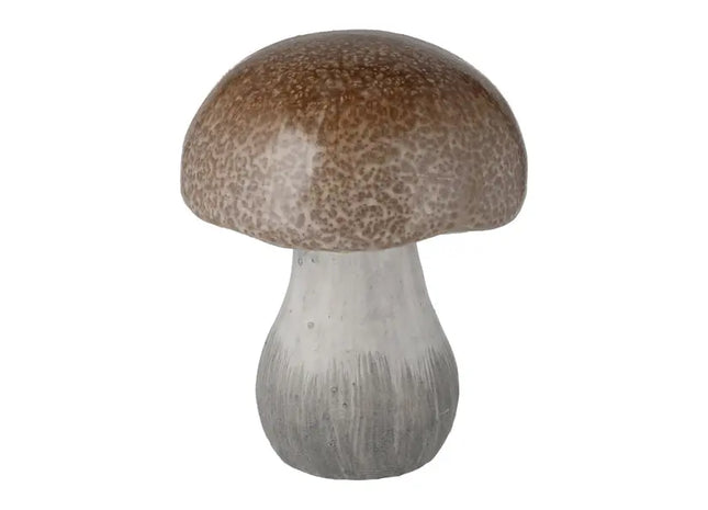 Großer Deko-Pilz in Braun - Naturnahes Design, Höhe 16,5cm TK Gruppe® Grosshandel 