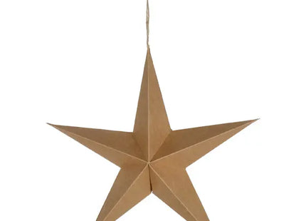 Großer Einfacher Papierstern, Natur-Design, 40cm Durchmesser TK Gruppe® Grosshandel 