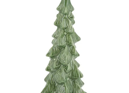 Großer Grüner Keramik-Tannenbaum - Festliche Deko, 32 cm Hoch TK Gruppe® Grosshandel 