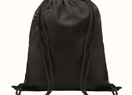 Großer Kordelzugbeutel NIGHT - Schwarz Geräumiger Zugbeutel für vielseitige Nutzung TK Gruppe® Grosshandel 