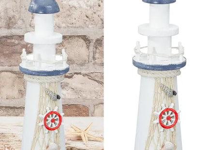 Großer Leuchtturm, ca. 19 cm – Maritimes Dekorelement TK Gruppe® Grosshandel 