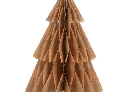 Großer Naturfarbener Honeycomb Tannenbaum, Standdeko, Öko-Design, 40cm TK Gruppe® Grosshandel 