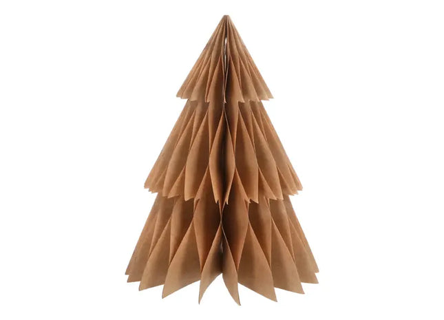 Großer Naturfarbener Honeycomb Tannenbaum, Standdeko, Öko-Design, 40cm TK Gruppe® Grosshandel 