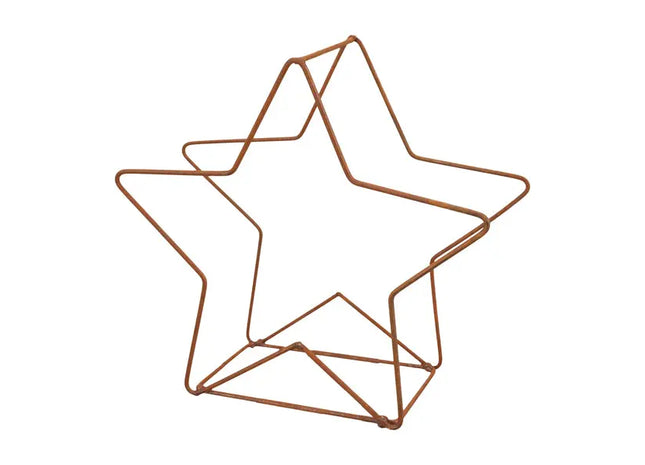 Großer Rustikaler Dekostern zum Aufstellen, Durchmesser 20cm TK Gruppe® Grosshandel 