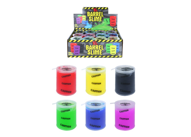 Großer Schleimfass 120G, 7,8cm x 5,5cm, Sortierte Farben - Kreatives Spielspaß TK Gruppe® Grosshandel 