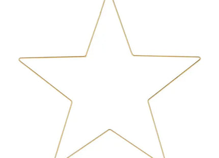 Großer Stern zum Hängen DIY, Gold, Dekoration, ca. 57cm Durchmesser - Elegant für Zuhause und Events TK Gruppe® Grosshandel 
