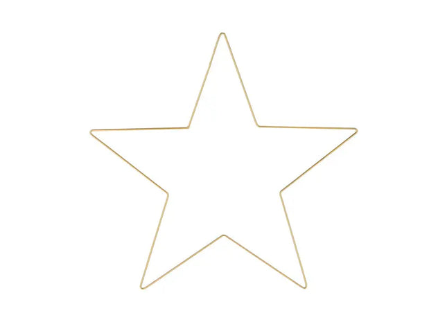 Großer Stern zum Hängen DIY, Gold, Dekoration, ca. 57cm Durchmesser - Elegant für Zuhause und Events TK Gruppe® Grosshandel 