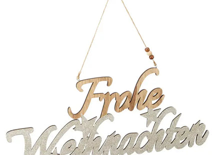 Großer Türhänger 'Frohe Weihnachten', Ca. 17,5 cm - Festliche Begrüßung TK Gruppe® Grosshandel 