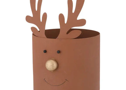 Großer Übertopf in Rentierform, Rostoptik, 16x24 cm TK Gruppe® Grosshandel 