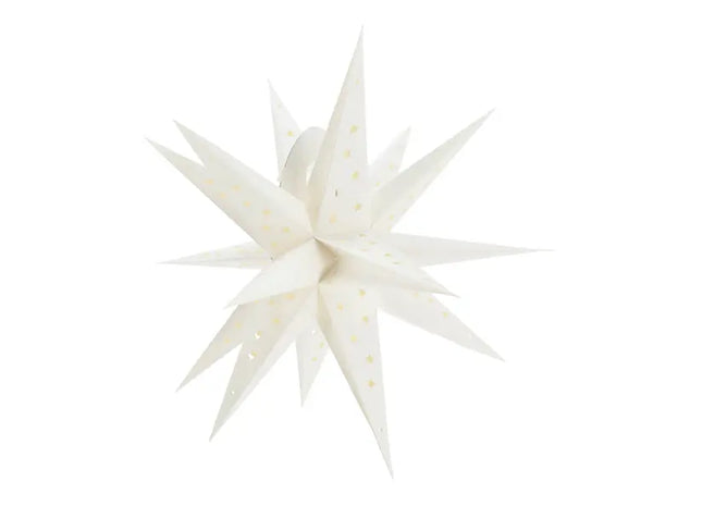 Großer Weißer 3D Papierstern, Festliche Dekoration, Durchmesser 60cm TK Gruppe® Grosshandel 