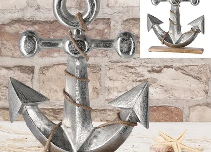 Großer dekorativer Anker auf Standfuß, ca. 43cm hoch – Maritime Dekoration für Zuhause TK Gruppe® Grosshandel 