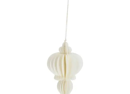 Großes Creme-Farbenes Honeycomb Hängedekor, Elegantes Ornament, 15cm TK Gruppe® Grosshandel 