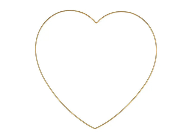 Großes Herz zum Hängen DIY, Gold, Dekoration, ca. 50x48cm - Perfekt für Zuhause und Events TK Gruppe® Grosshandel 