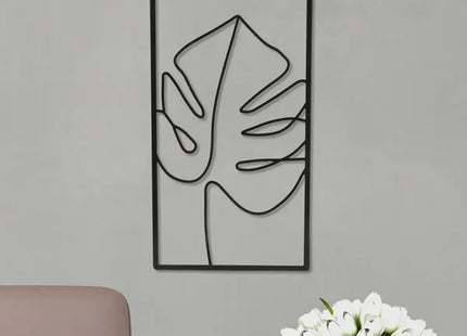 Großes Metallbild Laubdesign, Wanddekoration, ca. 30x60 cm TK Gruppe® Grosshandel 