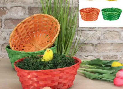 Großes Ovales Osterkörbchen-Set, 4 Stück, 24x18cm TK Gruppe® Grosshandel 