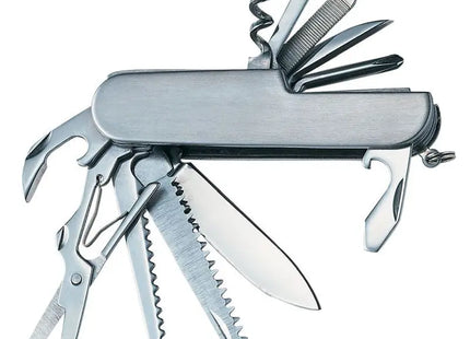 Großes Steel Taschenmesser in Silber – Vielseitiges Klappmesser TK Gruppe® Grosshandel 