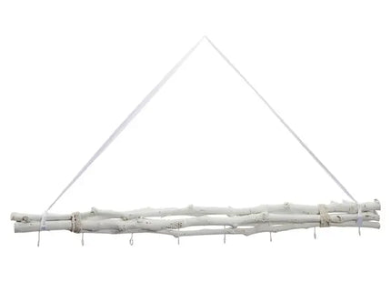 Großes Wanddeko-Bündel in Weiß, 80 cm, 8 Haken, zum Aufhängen TK Gruppe® Grosshandel 