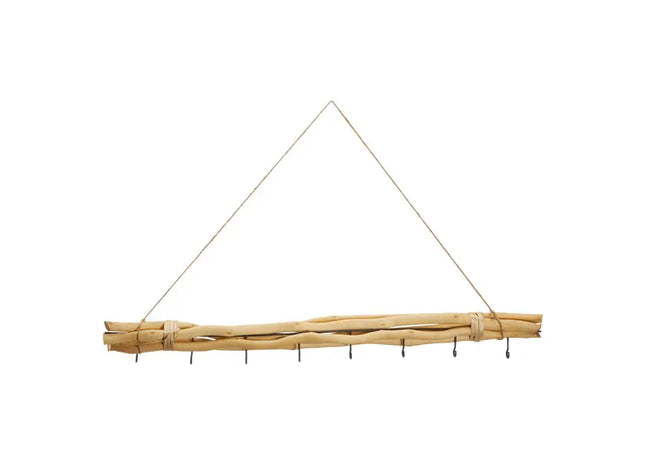 Großes Wanddekor-Set Naturlook, zum Aufhängen, 8 Haken, Ca. 80cm Breit TK Gruppe® Grosshandel 