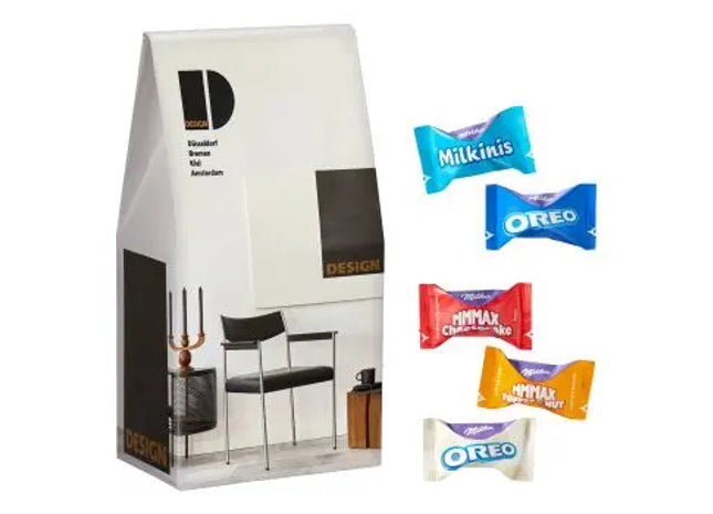 Großes Werbepack mit Milka Favourites Mix – personalisiert bedruckt TK Gruppe® Grosshandel 