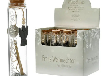 Großes Wunschglas 'Frohe Weihnachten', Festliche Deko, 15cm Höhe TK Gruppe® Grosshandel 